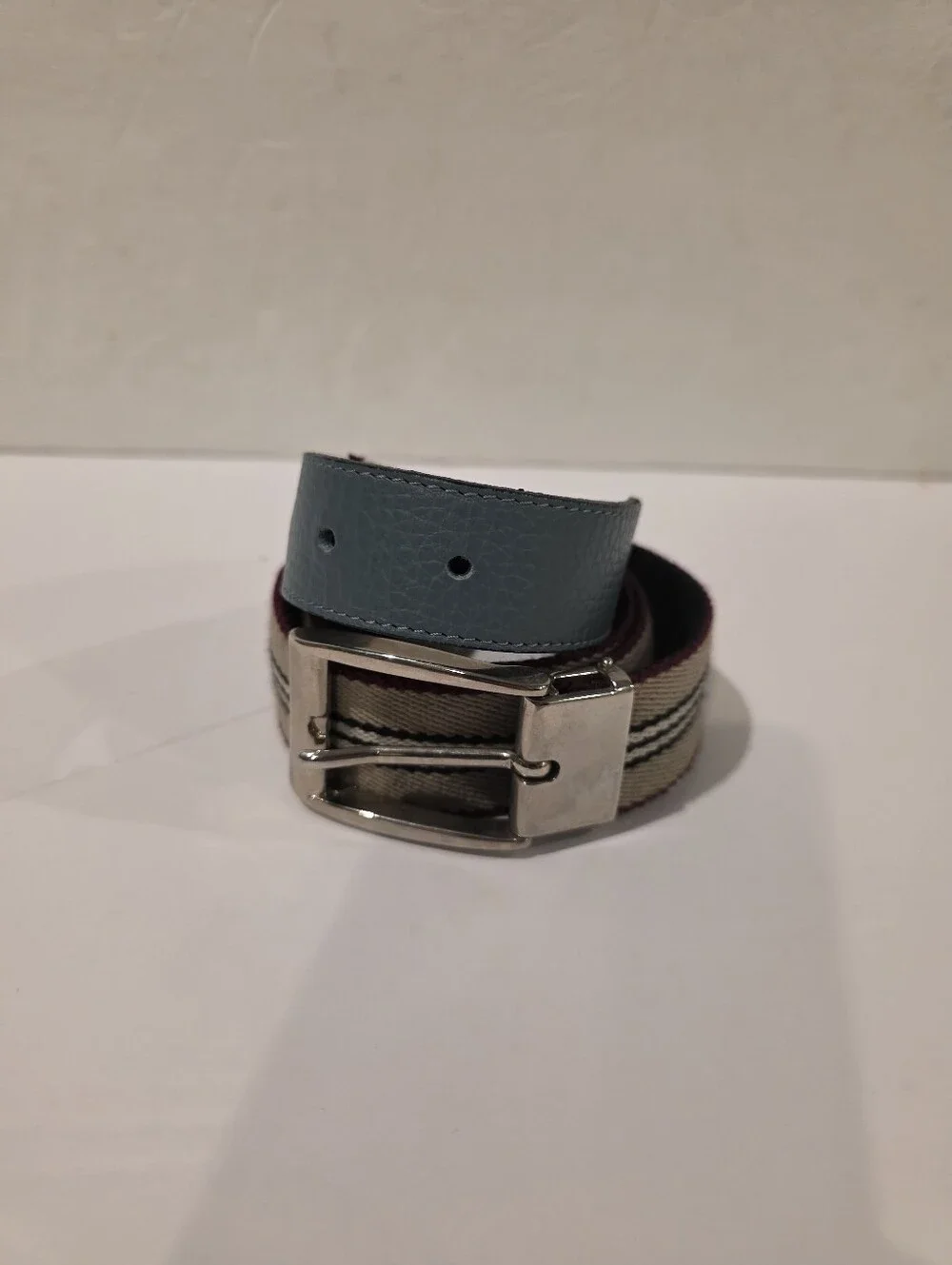 Burberry polished silver